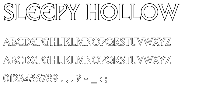 Sleepy Hollow font
